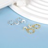 SILBERTALE Moon Dangle Hoop Earrings 925 Sterling Silver Cubic Zirconia