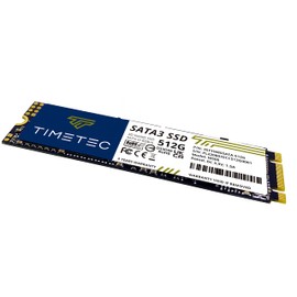 Timetec 512GB SSD 3D NAND QLC SATA III 6Gb/s M.2 2280 NGFF velocidad de lectura de hasta 550MB/s SLC Cache Performance Boost Unidad interna de estado sólido para PC, computadora portátil y computadora