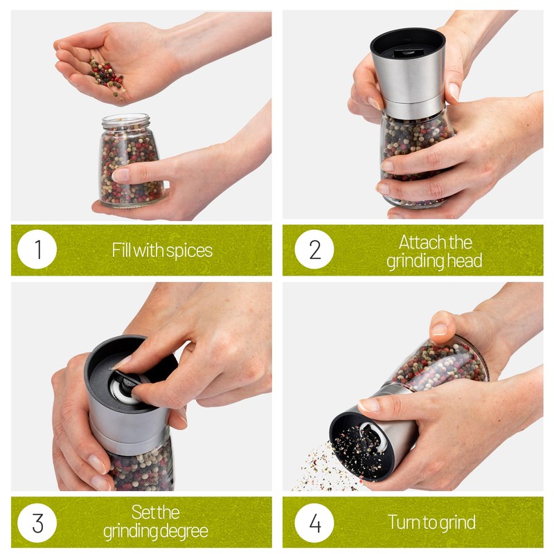 ZOLMER Zolmer? Salt and Pepper Grinder Set of 2 with