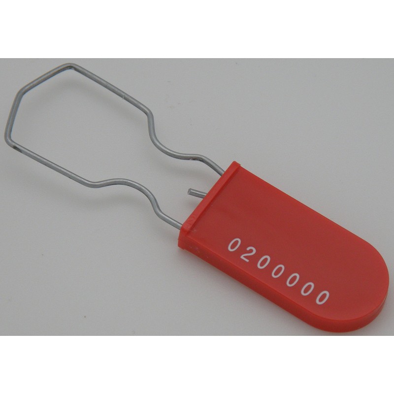 Plastic Wire Padlock Security Seals Sequentially Numbered (Pack of 100)