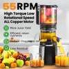 Cold Press Juicer,Slow Masticating Juicer Machines with 5.3" Large Feed