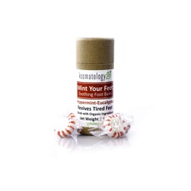 kosmatology Peppermint Eucalyptus Foot Balm – Mint Your Feet | Solid Moisturizer for Dry Cracked Heels & Rough Feet | Organic, Non-Toxic, Cruelty-Free Foot Balm – 2.5 oz
