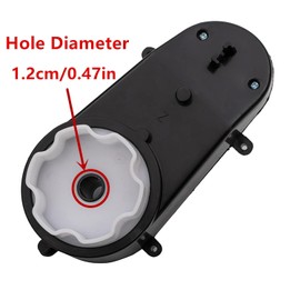 2Pcs weelye Driving Gearbox with Motor RS390 12 Volt 20000 Aperture 0.47in Motor for Children Ride On Car Replacement Parts