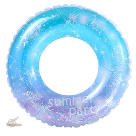 REGANOIR Float Ring for Kids, Adults, Set of 2, Cute, Glitter, Starry Sky, Boys, Girls, 39.4, 31.5, 31.5, 23.6, 23.6, 23.6, 23.6 inches (70 cm) (9 Years Old)