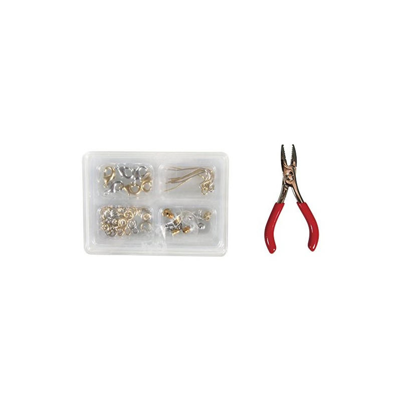 RAYHER 22678000 Mini Jewellery Set with Pliers, 1 Plus Accessories