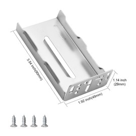 Probrico 6 Pairs Rear Mounting Brackets for Drawer Slides, Cabinet Drawer Sockets Brackets for Face Frame Cabinets for 1.77 inch (45mm) Width Drawer Gildes