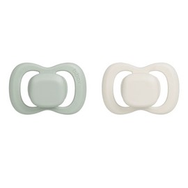 B.Box Pacifier Twin Pack Natural Latex Teat 6 Months+ - Assorted