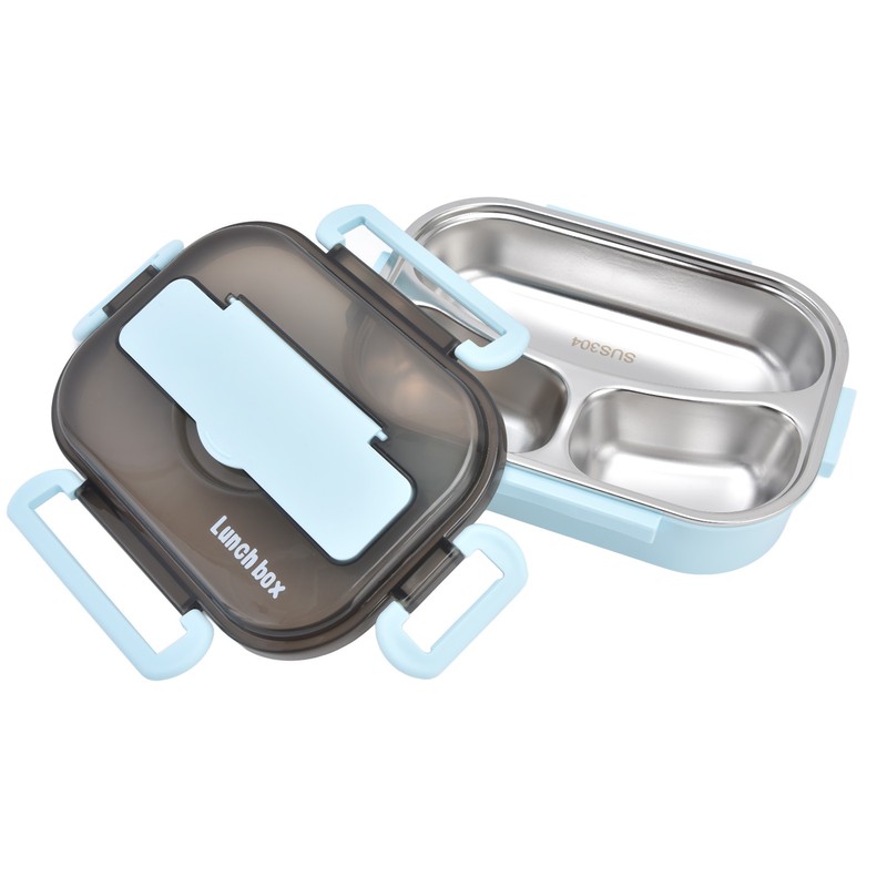 1L Bento Box 304 Stainless Steel Compartment Leak Proof Portable