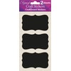 Eleganza Chalkboard Stickers, Synthetic Material, Black, 24 x 11.4 x