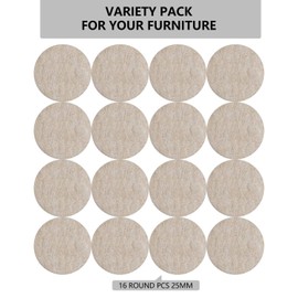 Felt Furniture Pads - 96 Premium Felt Pads Floor Protector Beige - Chair Felts Pads for Furniture Feet Wood Floors - Best Furniture Pads for Hardwood Floors - Protect Your Wood Floors! (Brown)