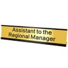 Assistant to the Regional Manager Desk Sign Gold Funny Office