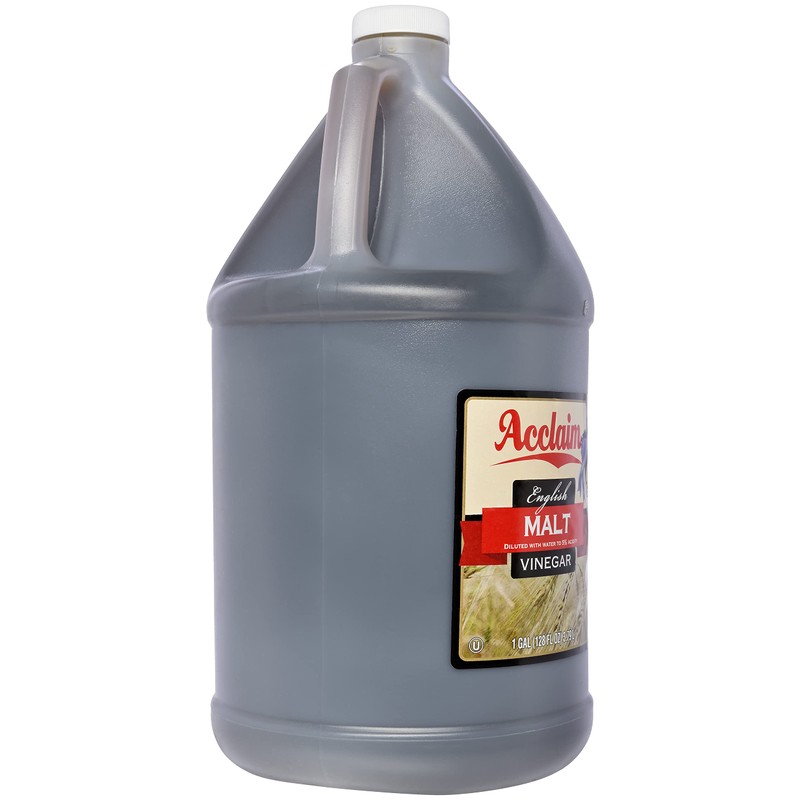Acclaim English Malt Vinegar, All Natural, 128 Ounces (1 Gallon)