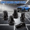 JiiinMiiin M14x1.5 32Pcs Black ONE-Piece Design OEM Lug Nuts Replace
