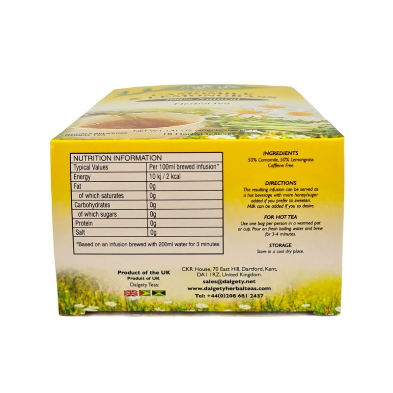 Dalgety Camomile & Lemongrass Herbal Tea - 100% All Natural