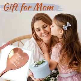Gifts for Mom Stocking Stuffers for mom Ice Cream Spoon Scoop for Ice Cream Lovers, Gifts for Women Funny Engraved Stainless Steel Spoon Shovel, Mom Birthday Gifts