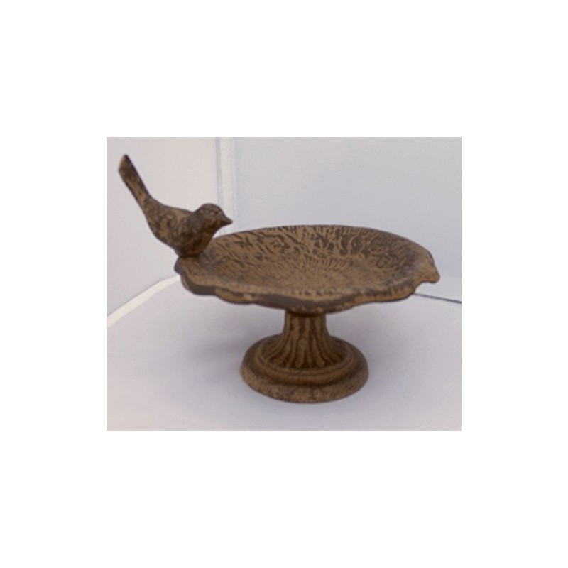 Cast Iron Floral Bowl Bird Feeder Soap Dish