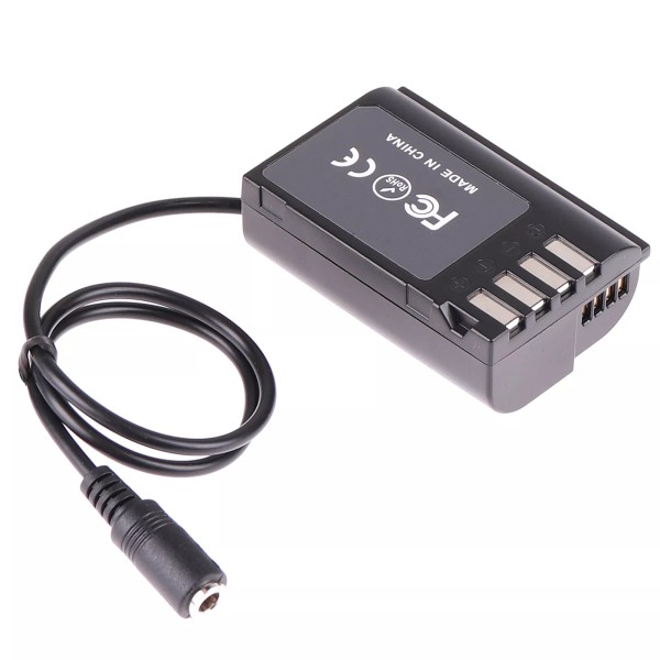 For Panasonic US Decoded BLK22 Dummy Battery DMW-DCC17 DC Coupler