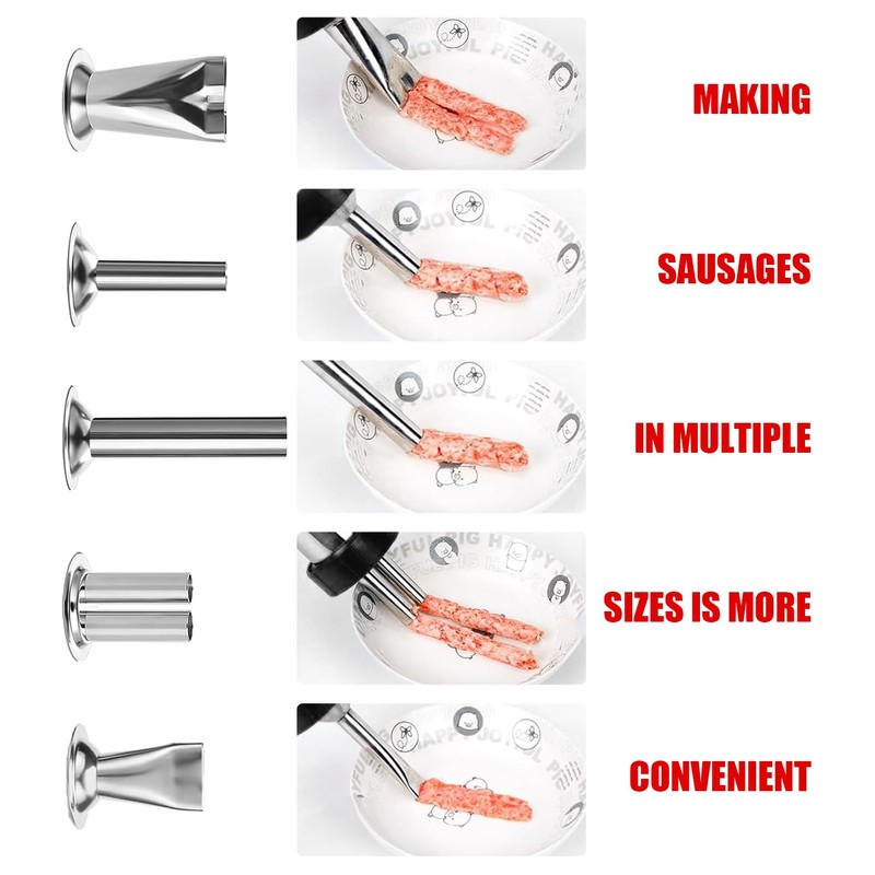 Jerky Gun for Ground Meat, Jerky Making Kit, Beef Jerky