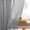 PONY DANCE Set of 2 Linen-Look Curtains, Short, Semi-Transparent, Decorative