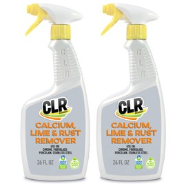 CLR CLR Calcium, Lime & Rust Remover, Blasts Calcium, Dissolves Lime Deposits, Zaps Stubborn Rust Stains and Hard Water Deposits, 26 Ounce Spray Bottle (Pack of 2)