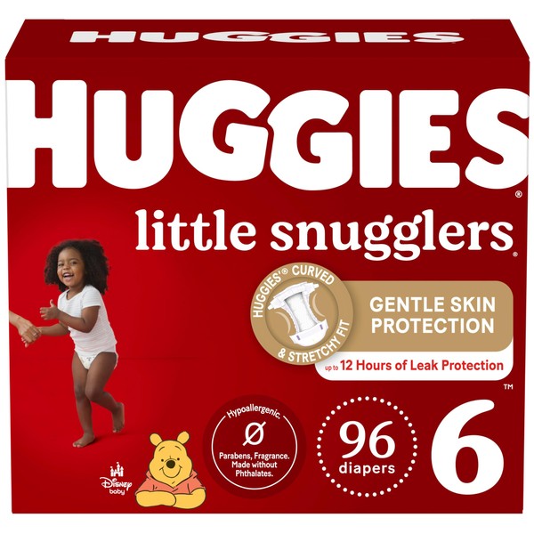 Huggies Size 6 Diapers, Little Snugglers Baby Diapers, Size 6