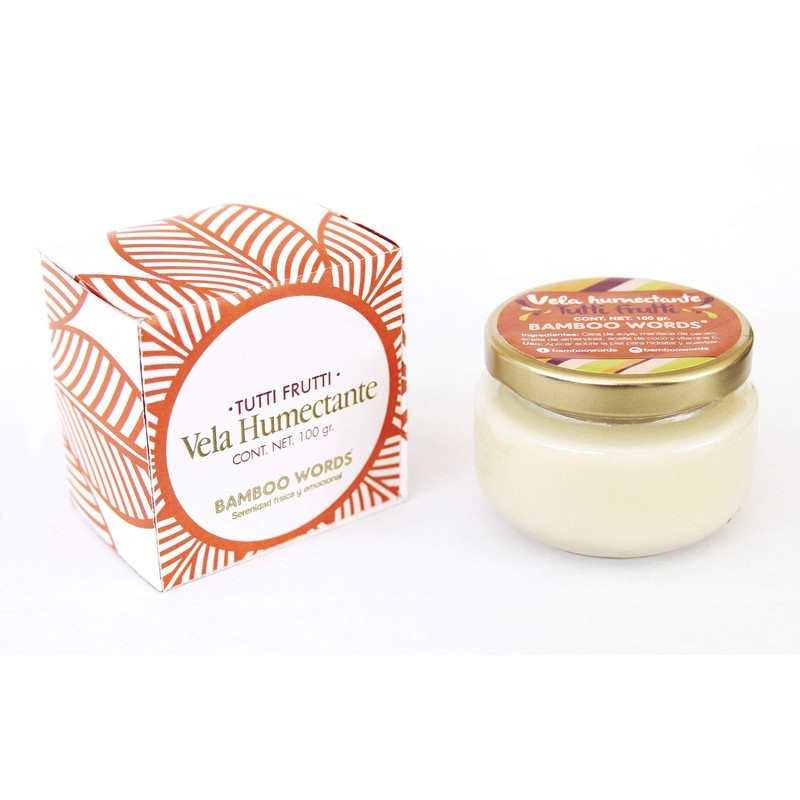 Bamboo Words - Velas de masaje, relajantes y humectantes con
