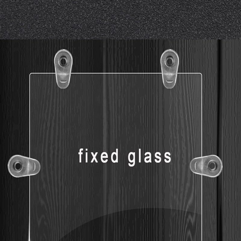 Glass Door Retainer Clips Kit for Cabinet Door, Glass Window,Offset