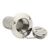 Marine Boat Deck Filler with Keyless Cap Stainless Steel Mirror