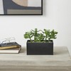 Deco 79 Faux Foliage Artificial Plant with Black Melamine Pot,