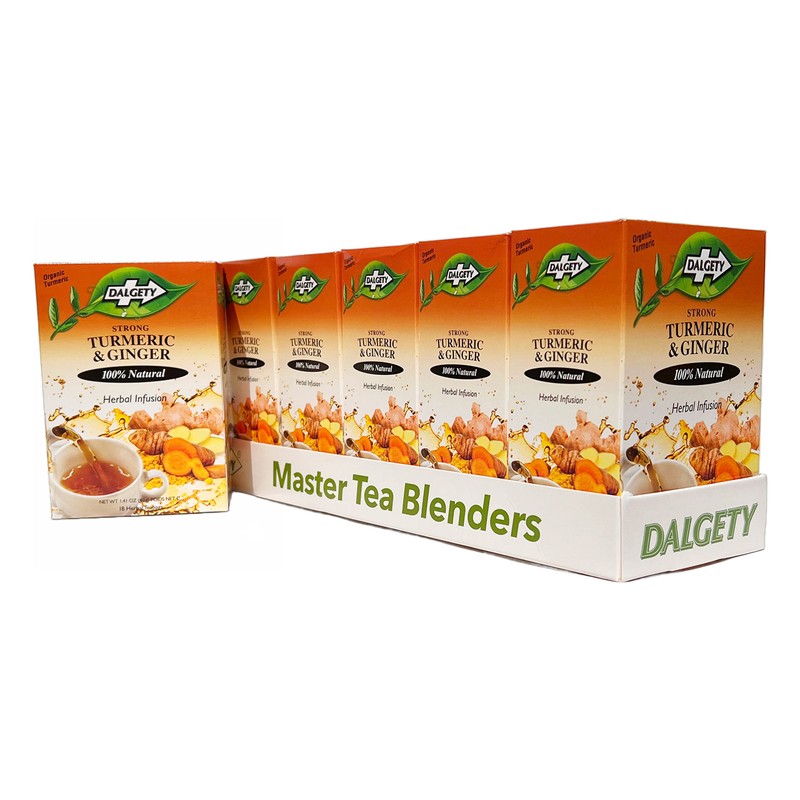 Dalgety Turmeric and Ginger Herbal Infusion 6x40g Cartons (6 Pack)