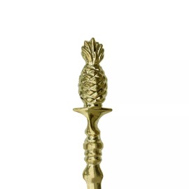 8-1/4" Solid Brass Pineapple Letter Opener- Antique Vintage Style