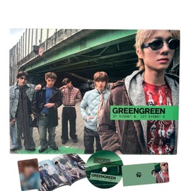 CORTIS GREENGREEN 2º álbum EP [Bridge Ver.] Libro de fotos + CD + tarjeta fotográfica + tarjeta de rascar + pegatina + imán (REDRED)