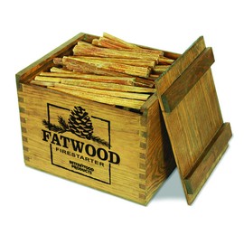 Better Wood Products Fatwood Firestarter Wooden Crate, 12-Pounds