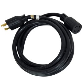 DuroMax XP3010GC 30-Amp Foot 10-Gauge L14-30 Heavy Duty Generator Cord for Home Power Backup, Black