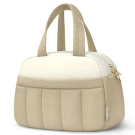 PASMAN Lunch Box for Women/Men/adult,Insulated Reusable cute lunch Bag, Leakproof Tote for Work,office,Picnic,Travel（Khaki）