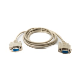 System-S D Sub Cable 150cm 9 Pin Female to Female RS232 DB9 Adapter in Grey