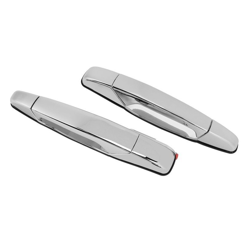 2pcs Exterior Chrome Door Handle ABS Plastic Automotive Outside Door