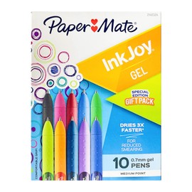 Paper Mate InkJoy Gel Pens, Special Edition Gift Pack, Medium Point 0.7mm, Assorted Colors, 10 Count