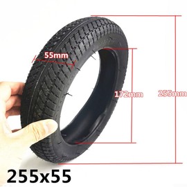 SPORTARC Practical and reliable 255 x 55 inner tube and outer tyre for pushchairs (tyres)