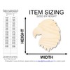 Unfinished Wood Eagle Head Shape | DIY Craft Cutout |