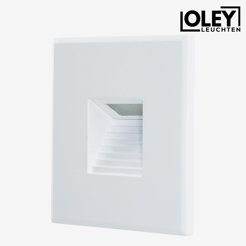Oley Leuchten® Luma Stair Light, 230 V, Dimmable, IP54, Flush-Mounted