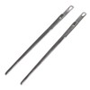 Dophee 2Pcs Sewing Leather Needle Manual Lacing Threading Single Prong