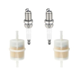 SIMPERAC 49019-0031 Fuel Filter for Kawasaki FR691V FR651V FR730V FS691V FS730V FS651V Fuel Filter Spark Plug for Toro Cub Cadet Husqvarna Zero Turn Mower