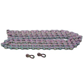 11 Speed Bike Chain Alloy Steel Semi Hollow Lightweight Bicycle Chains for Bike Accessories Colorful