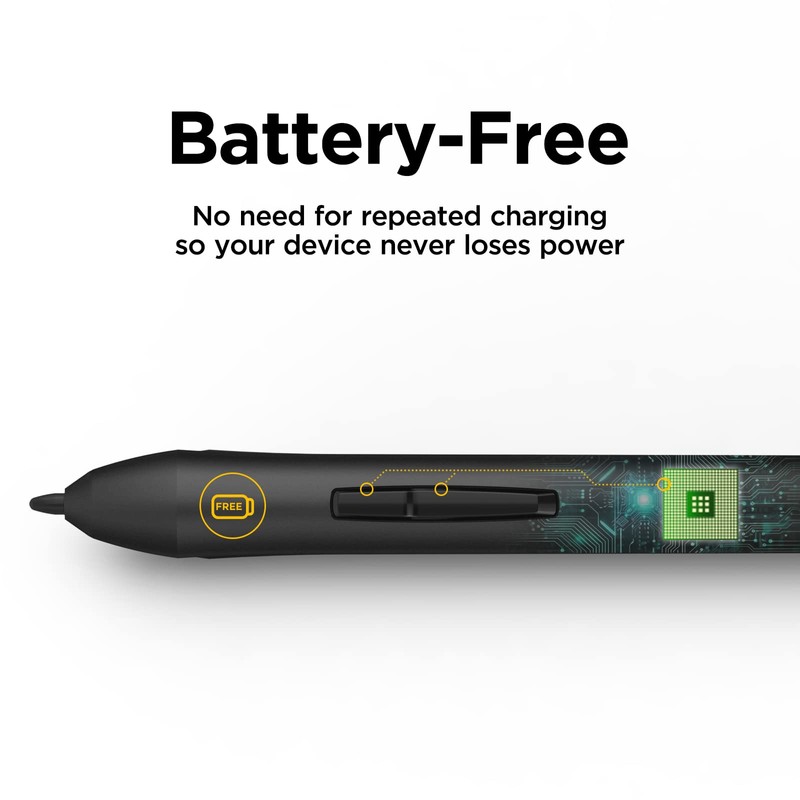 P01D Battery-Free Stylus for Ugee M708 V3/S640/S640W/S1060/S1060W Drawing Tablet