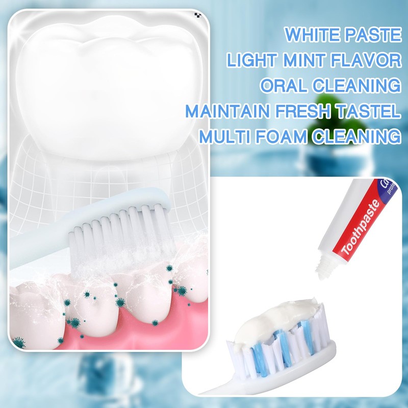 100 Pcs Mini Toothpaste Bulk Regular Clean Mint Toothpaste for