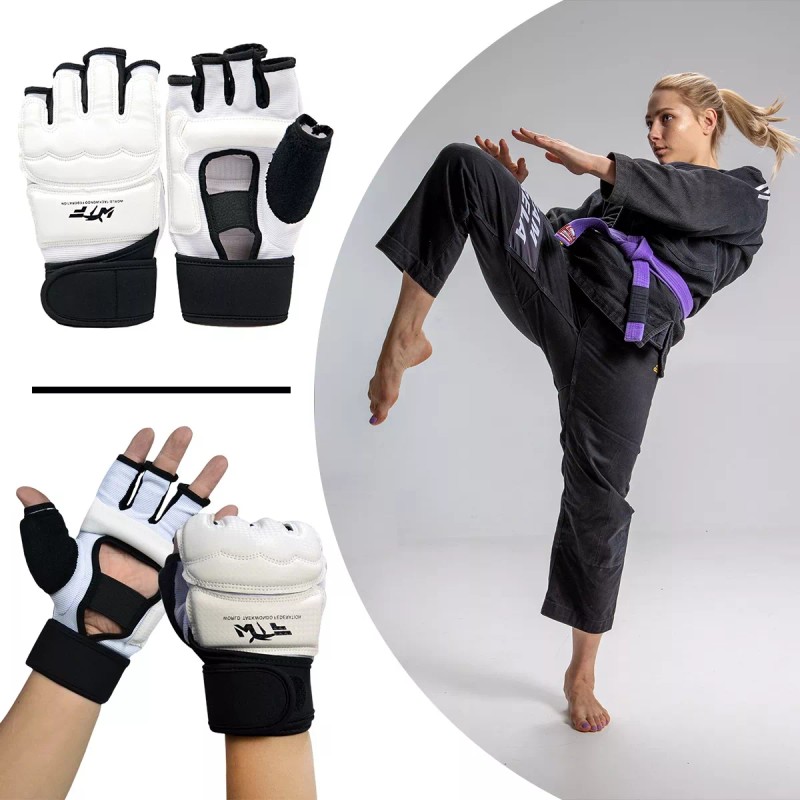 TUMIUKE® Guantes Para Entrenamiento Taekwondo Blanco Asiana