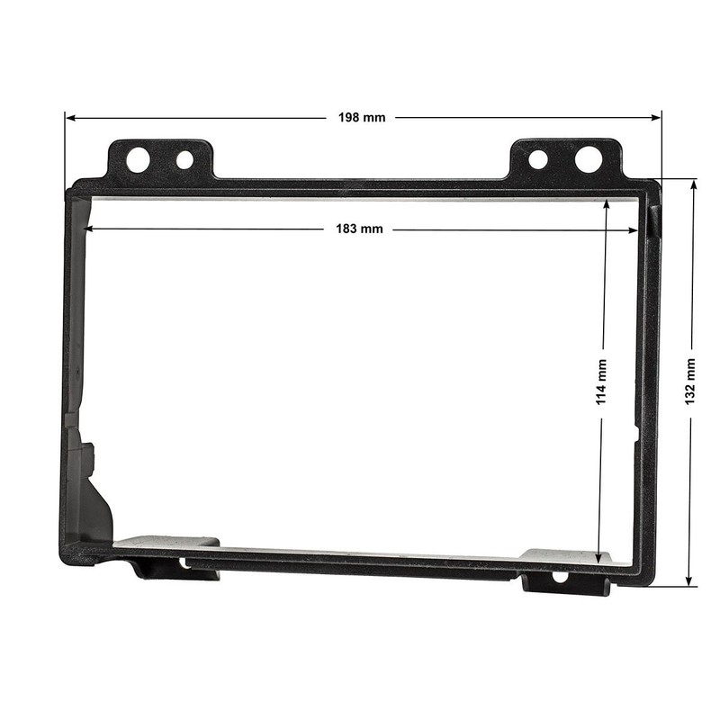 Double DIN Radio Faceplate Set for Ford Fiesta JH1/JD3/Fusion JU2