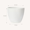 La Jolie Maison Tall Round Planters,White Planters Set of 2,