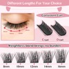 Cluster Eyelashes, Pack of 72 Eyelash Clusters for DIY Eyelash